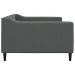 vidaXL Lit de repos gris foncé 100x200 cm tissu