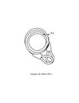 THIRARD - Câble antivol Twisty  vélo  abris de jardin  Ø 8  2.00m  acier gaine PVC