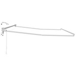 vidaXL Cadre de store rétractable électrique Blanc 4 5 × 3 m Aluminium
