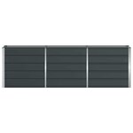 vidaXL Jardinière Anthracite 160 x 40 x 75 cm Acier
