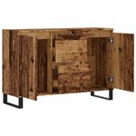 vidaXL Buffet vieux bois 104x35x70 cm bois d’ingénierie