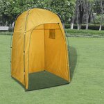 vidaXL Tente de douche WC Dressing Jaune