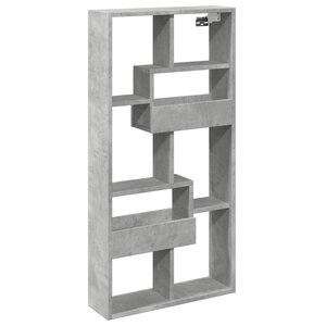 vidaXL Armoire murale gris béton 50x15x100 cm bois d'ingénierie