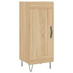 vidaXL Buffet Chêne sonoma 34 5x34x90 cm Bois d'ingénierie