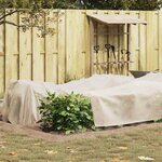 vidaXL Fleece de protection des plantes contre le gel Beige