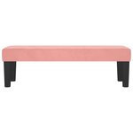 vidaXL Banc Rose 100x30x30 cm Velours
