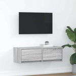 vidaXL Meuble TV sonoma gris 80x31x25 5 cm bois d'ingénierie