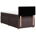 vidaXL Sommier à lattes de lit avec matelas Marron foncé 90x190 cm