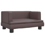 vidaXL Canapé pour enfants marron 60x40x30 cm similicuir