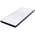 vidaXL Coussins de Matelas Blanc et bleu 80 x 200 cm