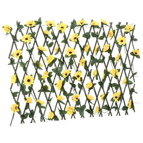 vidaXL Treillis de lierre artificiel extensible jaune 180x60 cm