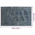 vidaXL Film solaire de piscine flottant PE 500x300 cm Noir et bleu