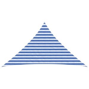 vidaXL Voile d'ombre Bleu et Blanc 2 5 x 2 5 x 3 5 m HDPE