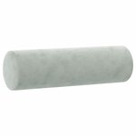 vidaXL Canapé 2 places avec oreillers gris clair 140 cm velours