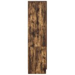 vidaXL Buffet chêne fumé Chêne fumé Bois Grand Buffet chêne fumé