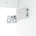 vidaXL Meuble de Salle de Bain In-between Blanc 30 x 41 x 50 cm