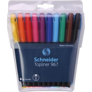 Feutre Fineliner Topliner 967 04 assorti Pochette 10 SCHNEIDER