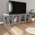 vidaXL Bibliothèque/Meuble TV Sonoma gris 36x30x143 cm
