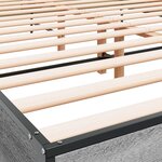 vidaXL Cadre de lit sans matelas sonoma gris 120x200 cm