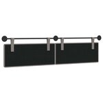 vidaXL Tête de lit suspendue Taupe Tissu