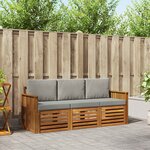 vidaXL Ensembles de canapés 3 pc Gris Naturel et Clair