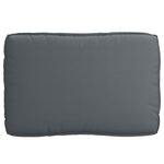 vidaXL Set de coussins de palette 2 Pièces Anthracite 120 x 80 x 12 cm