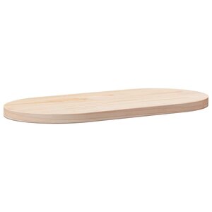 vidaXL Dessus de table 60x30x2 5 cm bois de pin massif ovale