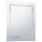 vidaXL Miroir à LED pour salle de bains et capteur tactile 60x80 cm