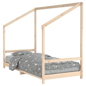 vidaXL Cadre de lit pour enfant 90x190 cm Bois de pin massif