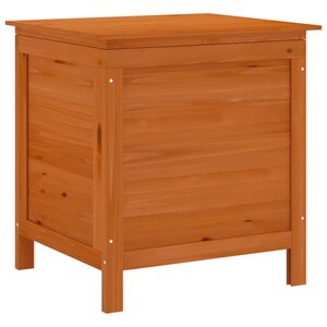 vidaXL Boîte de rangement jardin marron 50x49x56 5cm bois massif sapin