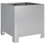 vidaXL Jardinières 2 Pièces 30x30x30 cm acier galvanisé