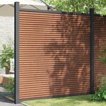 vidaXL Panneau de clôture marron 180x186 cm WPC
