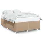 VidaXL Cadre de lit sans matelas cappuccino 140x200 cm similicuir