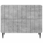 vidaXL Cabinet de chevet Gris béton 62 x 34 5 x 49 5 cm