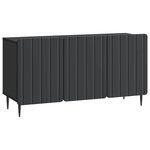vidaXL Meuble TV Noir 99 x 34 5 x 52 cm Bois d'ingénierie