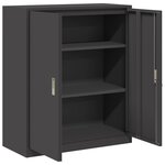 vidaXL Armoire de rangement Noir 90 x 40 x 105 cm Acier