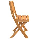 vidaXL Banc de jardin pliant 80x46x85 cm en bois massif d'acacia