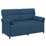 vidaXL Canapé 100  polyester  cadre en métal  MDF  Contreplaqué