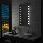 vidaXL Miroir mural à LED pour salle de bains 60x100 cm