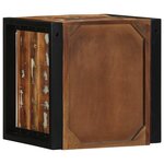 vidaXL Tables de chevet 2 Pièces multicolore 40x35x40cm bois récupération