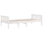 vidaXL Lit pour enfants sans matelas blanc 90x190cm bois de pin massif