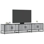 vidaXL Meuble TV sonoma gris 210x35x41 cm bois d'ingénierie