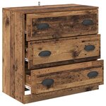 vidaXL Buffet Bois Ancien 70 x 35 5 x 67 5 cm Bois d'ingénierie