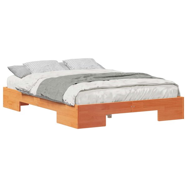 vidaXL Cadre de lit Marron 120 x 190 cm