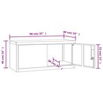 vidaXL Classeur noir 90x40x40 cm acier