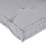 Coussin de canapé palette vidaXL avec dossier en tissu gris