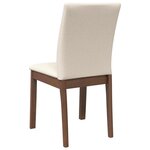 vidaXL Chaises à manger coussins 2 Pièces marron bois massif caoutchouc