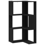 vidaXL Bibliothèque d'angle Chêne noir 50 x 50 x 102 cm