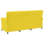 vidaXL Canapé 100  polyester  cadre en métal  MDF  Contreplaqué