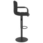 vidaXL Tabourets de bar lot de 2 noir tissu